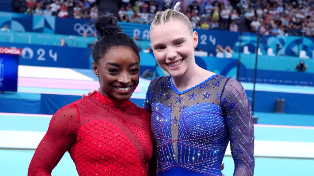 Simone Biles and Jade Carey WIN Gold & Bronze