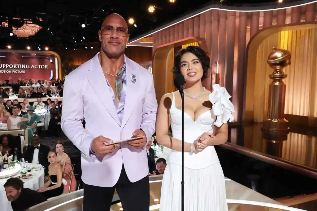 Dwayne Johnson Aulii Cravalho Golden